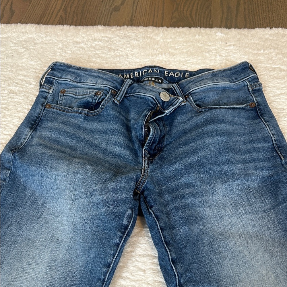American Eagle Outfitters Men's Slim Straight Blue Jeans
